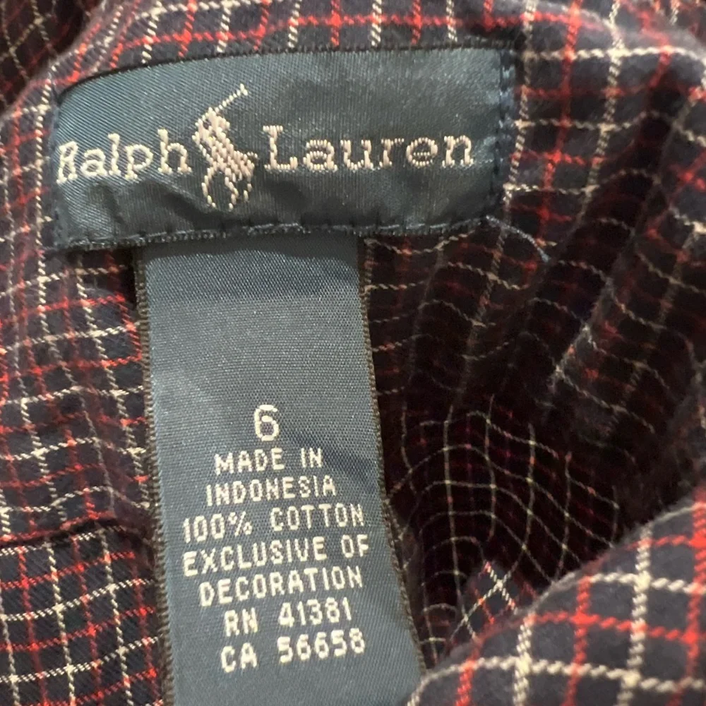 Ralph Lauren Boy's Plaid Shirt Size 6